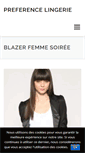 Mobile Screenshot of preference-lingerie.fr