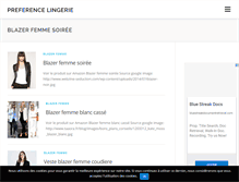 Tablet Screenshot of preference-lingerie.fr